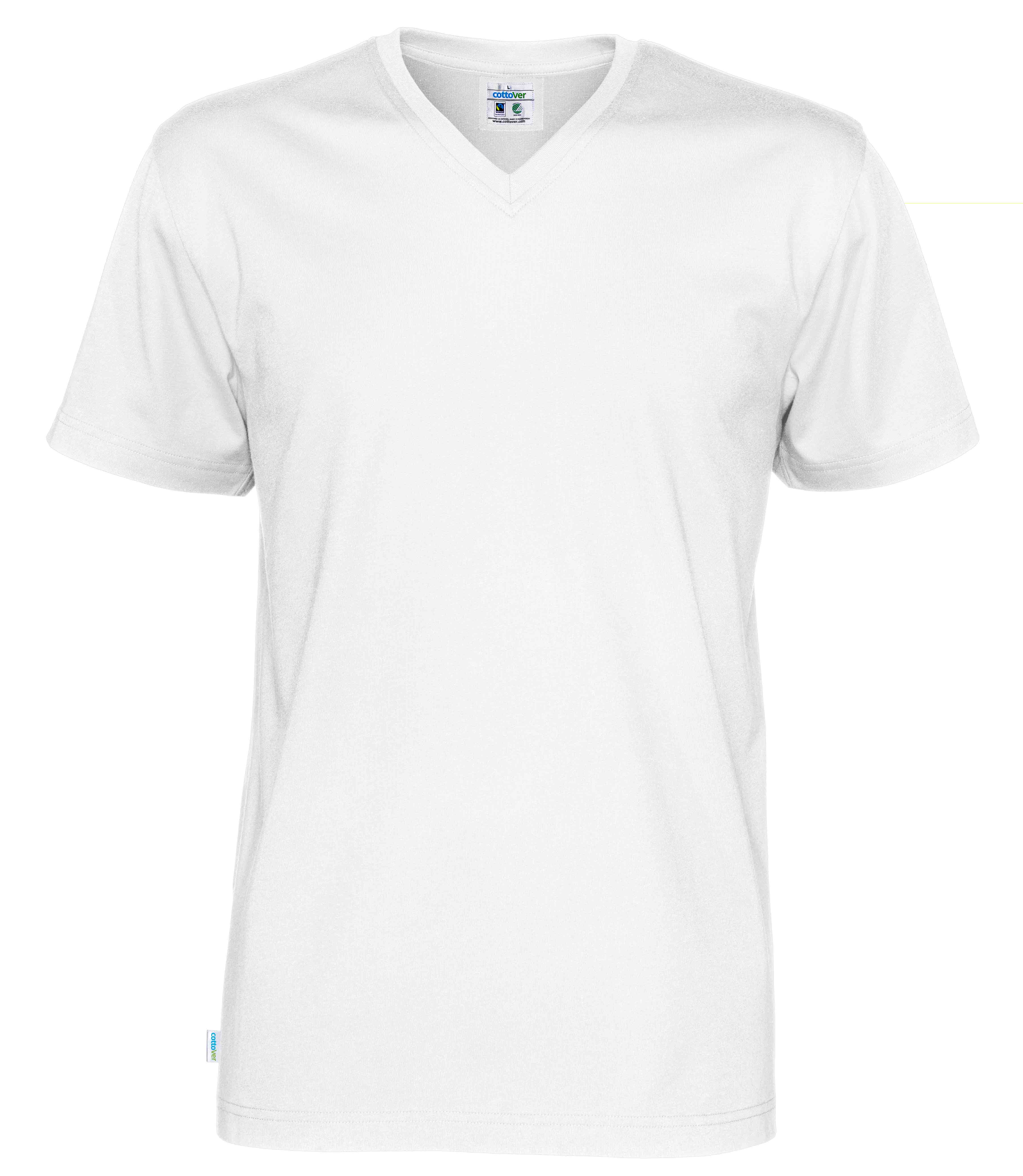 T-shirt V-neck Man White