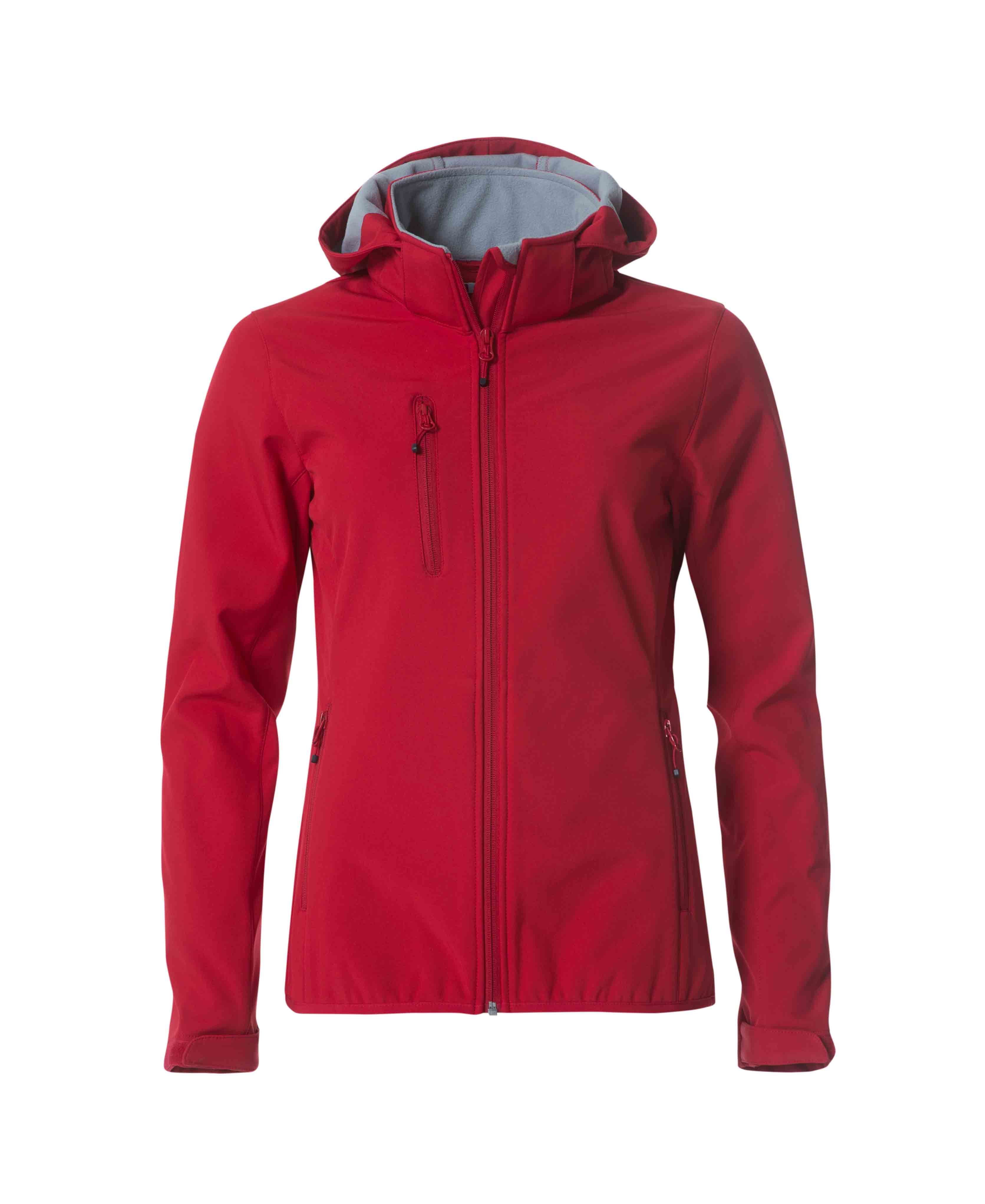 Basic Hoody Softshell Ladies Röd