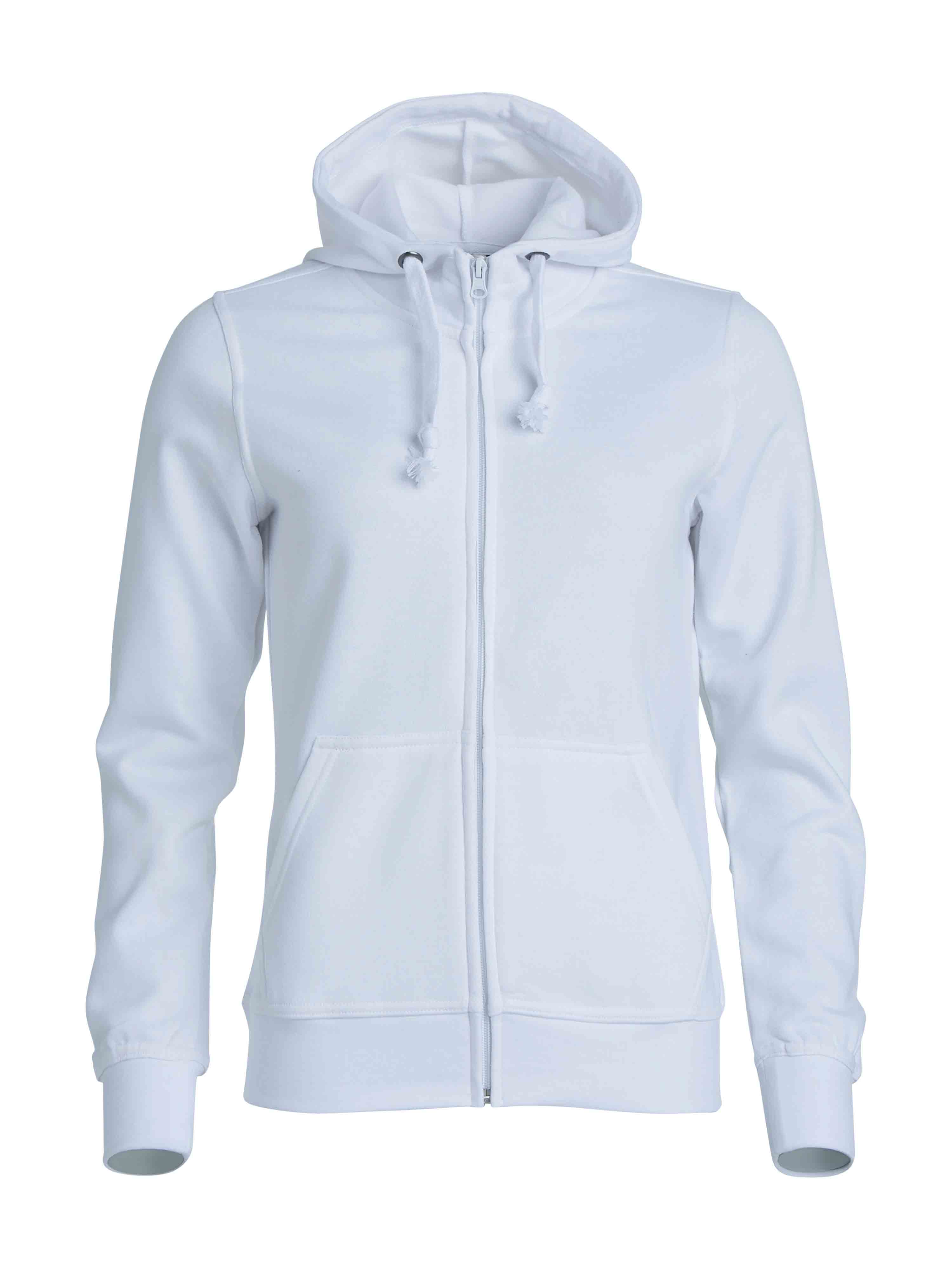 Basic Hoody Full zip ladies Vit